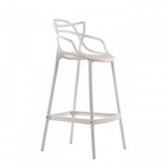 Барный стул Barneo N-235 Masters, белый, design Phillip Stark в Тюмени - tumen.mebel24.online | фото