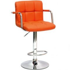 Барный стул Barneo N-69 Kruger Arm Оранжевый в Тюмени - tumen.mebel24.online | фото