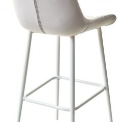 Барный стул ХОФМАН, цвет H-09 Светло-серый, велюр / белый каркас М-City в Тюмени - tumen.mebel24.online | фото 4