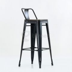 Барный стул N-238 Tolix Wood style Черный в Тюмени - tumen.mebel24.online | фото 5