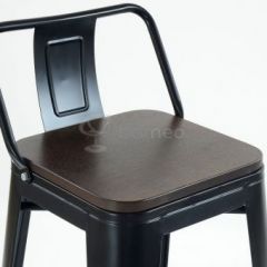 Барный стул N-238 Tolix Wood style Черный в Тюмени - tumen.mebel24.online | фото 3