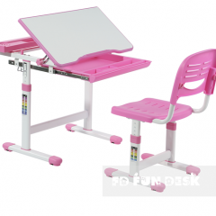 Комплект парта + стул трансформеры Cantare Pink в Тюмени - tumen.mebel24.online | фото 1