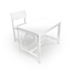 Детский растущий комплект стол и стул Я САМ "Лофт" (Белый, Белый) в Тюмени - tumen.mebel24.online | фото