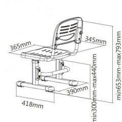 Детский стул SST3 Blue в Тюмени - tumen.mebel24.online | фото 4