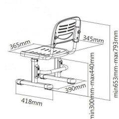 Детский стул SST3 Розовый (Pink) в Тюмени - tumen.mebel24.online | фото 5