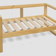 Диван двухместный DEmoku Д-2 (Синий/Темный дуб) в Тюмени - tumen.mebel24.online | фото 3