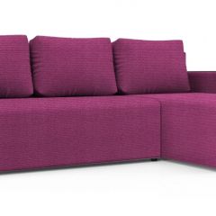 Диван угловой Алиса 3 Shaggy FUCHSIA - TEOS BLACK в Тюмени - tumen.mebel24.online | фото