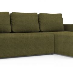 Диван угловой Алиса 3 Shaggy GREEN - TEOS BLACK в Тюмени - tumen.mebel24.online | фото