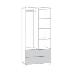 Эйп Шкаф для одежды 13.334 в Тюмени - tumen.mebel24.online | фото 2