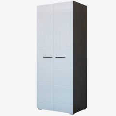Фиеста №2 Шкаф со штангой (Венге/Белый глянец) в Тюмени - tumen.mebel24.online | фото