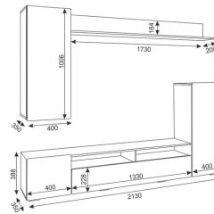 Гостиная Альфа (Дуб крафт золотой/Графит софт) в Тюмени - tumen.mebel24.online | фото 2