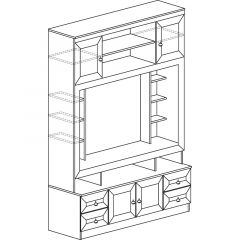 Гостиная Инна 4 Денвер темный в Тюмени - tumen.mebel24.online | фото 3