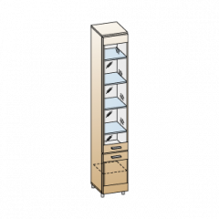 Гостиная Камелия Композиция 1 (Гикори Джексон темный) в Тюмени - tumen.mebel24.online | фото 3