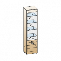 Гостиная Камелия Композиция 5 (Гикори Джексон темный) в Тюмени - tumen.mebel24.online | фото 2