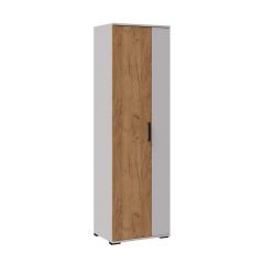 СИДНЕЙ-1 Шкаф платяной ЛДСП Белый /Дуб крафт золотой в Тюмени - tumen.mebel24.online | фото