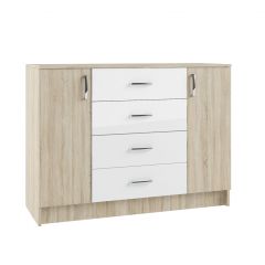 СОФИ Гостиная (модульная) дуб сонома/белый глянец в Тюмени - tumen.mebel24.online | фото 12