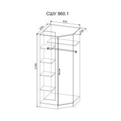 СОФИ Гостиная (модульная) дуб сонома/белый глянец в Тюмени - tumen.mebel24.online | фото 25
