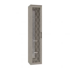 Гостиная София СП-5 Пенал-витрина МДФ Дуб крафт белый в Тюмени - tumen.mebel24.online | фото
