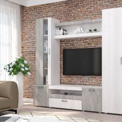 Гостиная Соло (Анкор Светлый/Бетонный Камень) в Тюмени - tumen.mebel24.online | фото