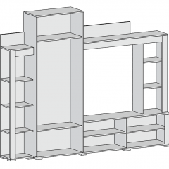 Гостиная Техас в Тюмени - tumen.mebel24.online | фото 4