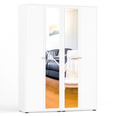 Камелия Шкаф 4-х створчатый, цвет белый, ШхГхВ 160х48х220 см., универсальная сборка, можно использовать как два отдельных шкафа в Тюмени - tumen.mebel24.online | фото