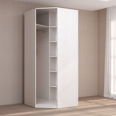 Кэт-4 Шкаф угловой (1 дв зерк) (МДФ Бодега белая) в Тюмени - tumen.mebel24.online | фото 2