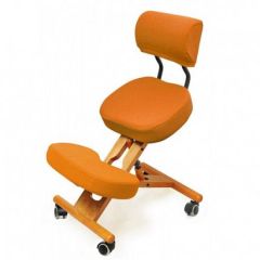 Коленный стул со спинкой Smartstool KW02В + Чехлы в Тюмени - tumen.mebel24.online | фото 4