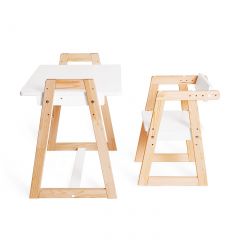 Комплект детской мебели стол и  два стула Я САМ "Лофт-Дуо" (Белый) в Тюмени - tumen.mebel24.online | фото 6