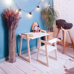 Комплект детской мебели стол и  два стула Я САМ "Лофт-Дуо" (Белый) в Тюмени - tumen.mebel24.online | фото 10