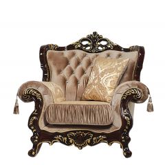 Комплект мягкой мебели Эсмеральда (Орех) без механиза раскладки (3+1+1) в Тюмени - tumen.mebel24.online | фото 3