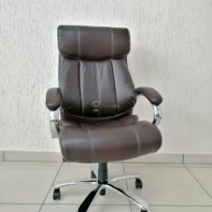 Кресло Barneo K-303 для руководителя (коричневая экокожа) в Тюмени - tumen.mebel24.online | фото 1