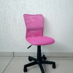 Кресло Barneo K-401 детское (розовая ткань/сетка) в Тюмени - tumen.mebel24.online | фото