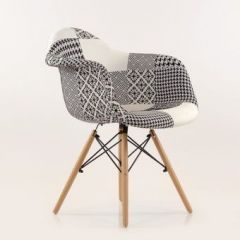 Кресло Barneo N-14 Patchwork черно-белый в Тюмени - tumen.mebel24.online | фото 5