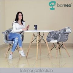 Кресло Barneo N-14 Patchwork черно-белый в Тюмени - tumen.mebel24.online | фото 3