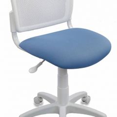 Кресло детское Бюрократ CH-W296NX/26-24 белый TW-15 голубой 26-24 в Тюмени - tumen.mebel24.online | фото 1