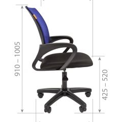 Кресло для оператора CHAIRMAN 696  LT (ткань стандарт 15-21/сетка TW-01) в Тюмени - tumen.mebel24.online | фото 5