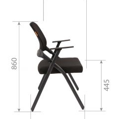Кресло для посетителей CHAIRMAN NEXX (ткань стандарт черный/сетка DW-61) в Тюмени - tumen.mebel24.online | фото 7