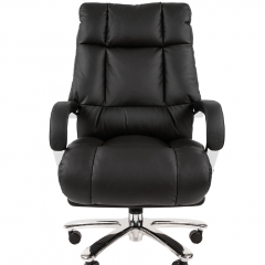 Кресло для руководителя CHAIRMAN 405 (Кожа) Черное в Тюмени - tumen.mebel24.online | фото 1