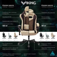 Кресло игровое Бюрократ VIKING 6 KNIGHT BL FABRIC синий в Тюмени - tumen.mebel24.online | фото 5