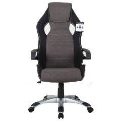 Кресло компьютерное BRABIX Techno GM-002 (ткань) черное/серое, вставки белые (531815) в Тюмени - tumen.mebel24.online | фото 3