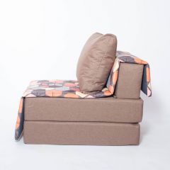 Кресло-кровать бескаркасное Харви (коричневый-геометрия браун) в Тюмени - tumen.mebel24.online | фото 2