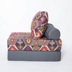 Кресло-кровать-пуф бескаркасное Прайм (мехико серый-графит) в Тюмени - tumen.mebel24.online | фото 1