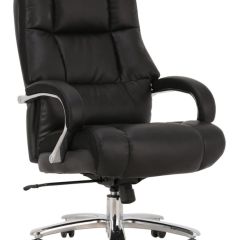 Кресло офисное BRABIX PREMIUM "Bomer HD-007" (рециклированная кожа, хром, черное) 531939 в Тюмени - tumen.mebel24.online | фото