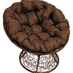 Кресло "ПАПАСАН" ротанг (каркас коричневый) в Тюмени - tumen.mebel24.online | фото