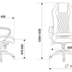 Кресло руководителя Бюрократ _AURA/BROWN коричневый в Тюмени - tumen.mebel24.online | фото 4