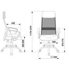 Кресло руководителя Бюрократ KB-6N/SL/B/TW-11 черный в Тюмени - tumen.mebel24.online | фото 4