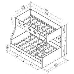 Кровать двухъярусная ДЕЛЬТА-20.02 в Тюмени - tumen.mebel24.online | фото 5