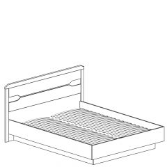 Кровать двойная с мягким изголовьем №315 Ронда (1600) в Тюмени - tumen.mebel24.online | фото 2