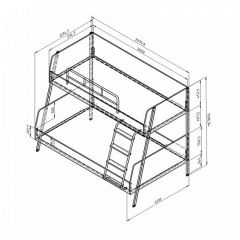 Кровать двухъярусная Дельта Лофт-20.02.04 Белый в Тюмени - tumen.mebel24.online | фото 2