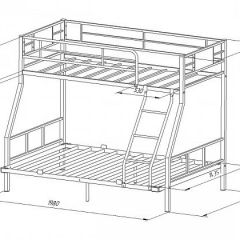 Кровать двухъярусная "Гранада-1 140" Слоновая кость в Тюмени - tumen.mebel24.online | фото 2